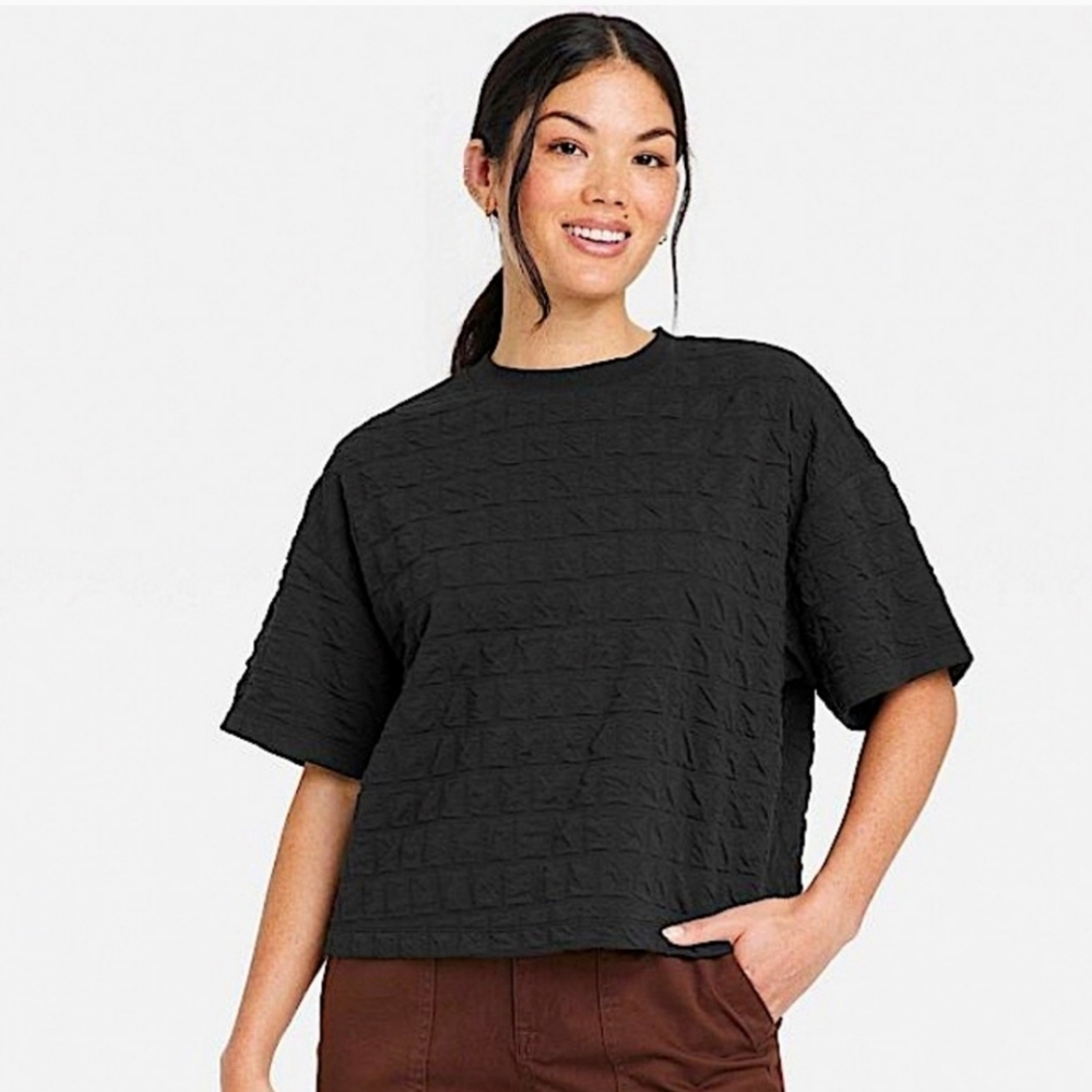 Quilted Boxy T-Shirt  A New Day